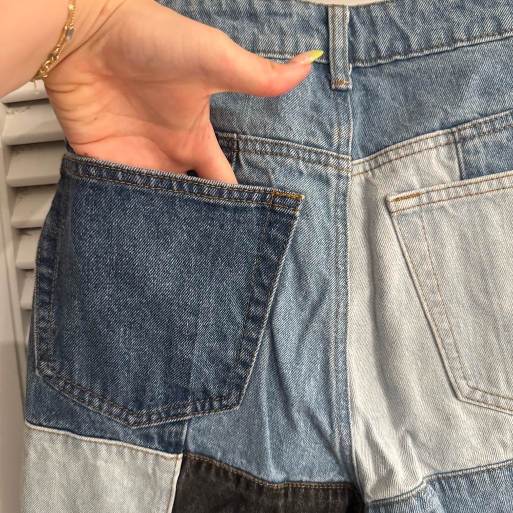 Signature8 High Rise Blue and Black Jeans - Picture 6 of 7